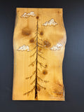 Woodburned sign