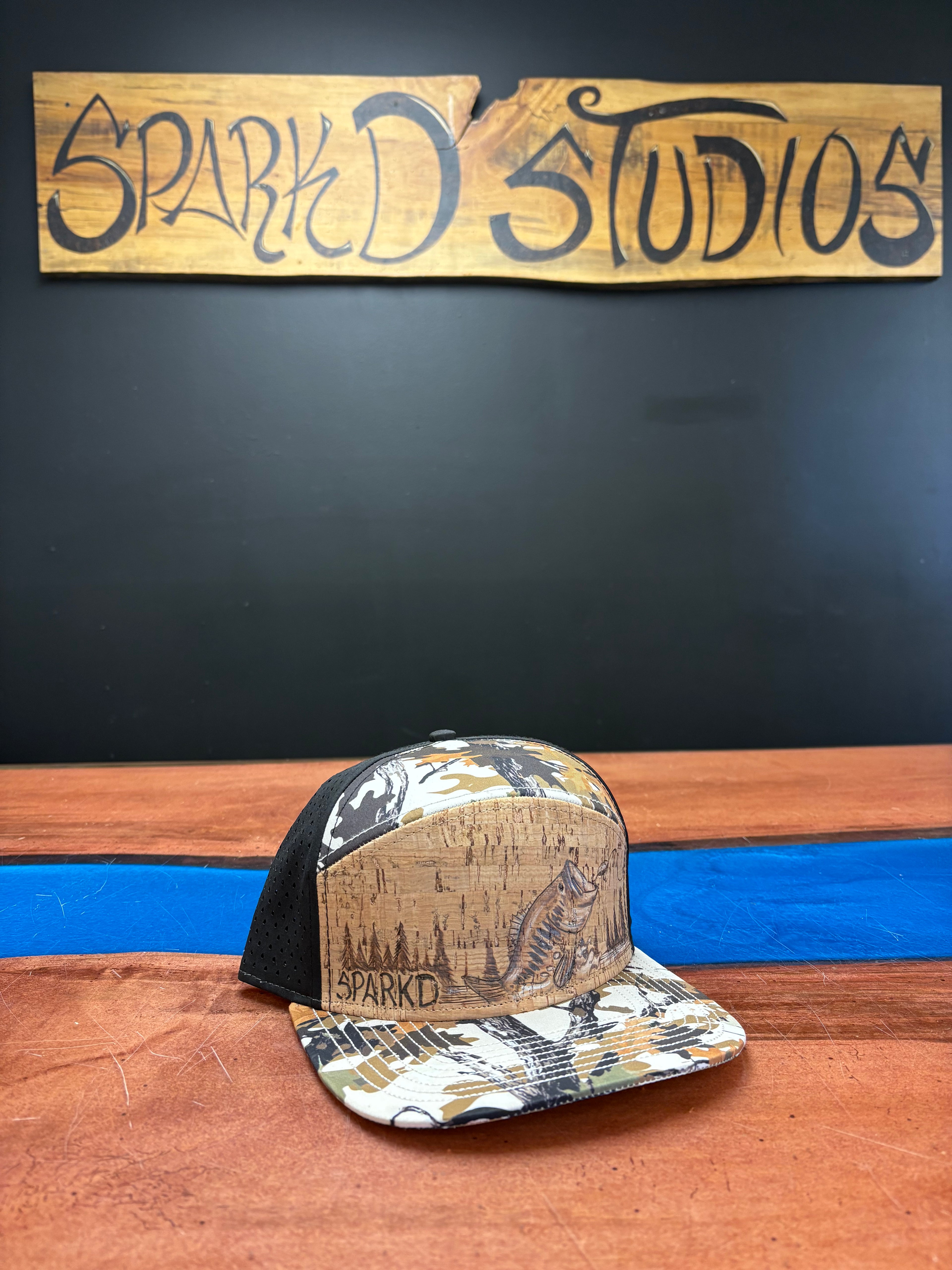 Bass fishing lure hat