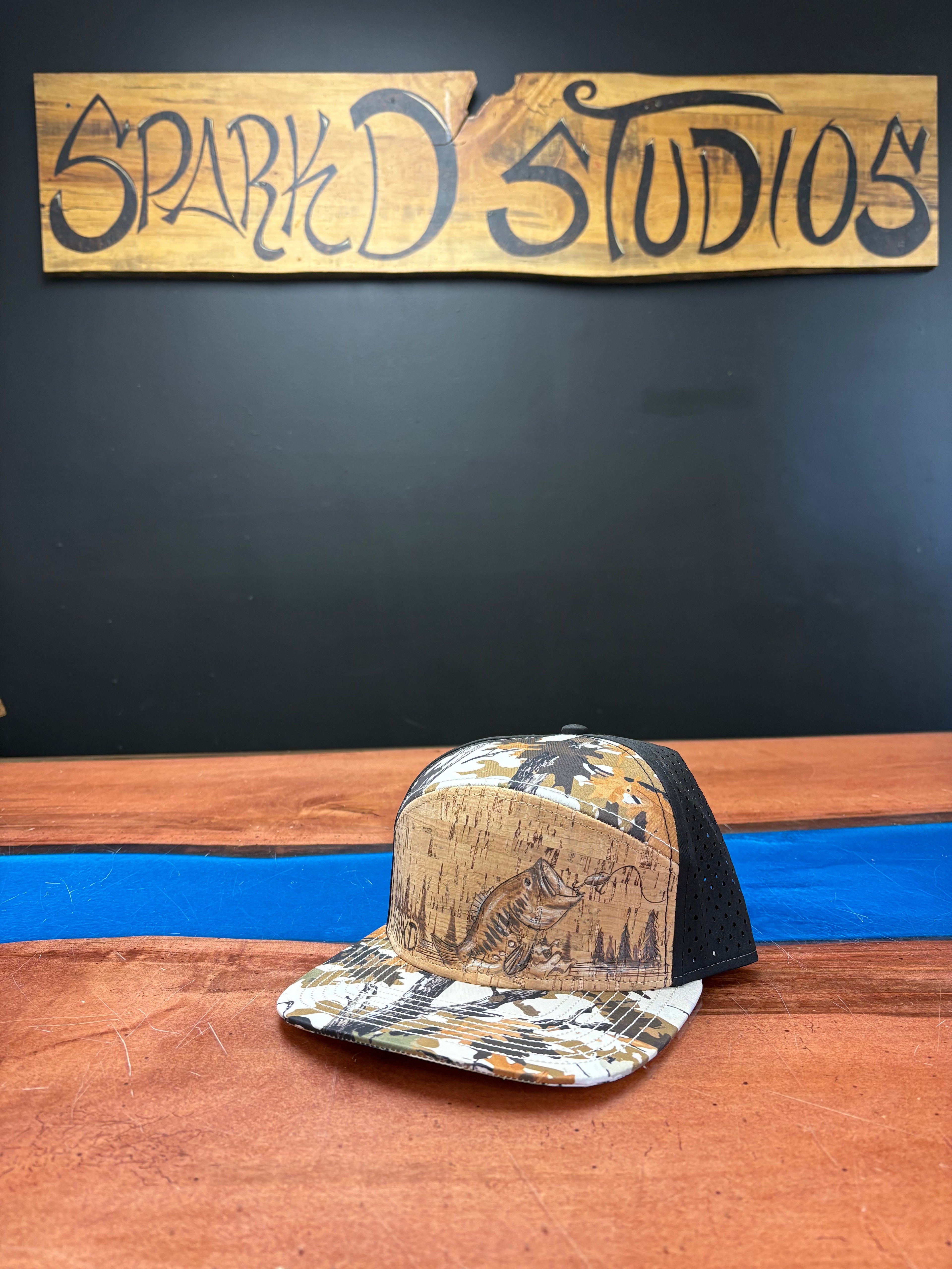 Bass fishing lure hat