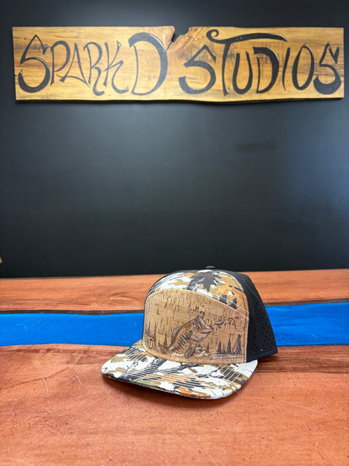 Bass fishing lure hat